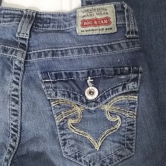 Big Star Remy Low Rise Boot 25R Stretchy Jeans - Picture 4 of 8